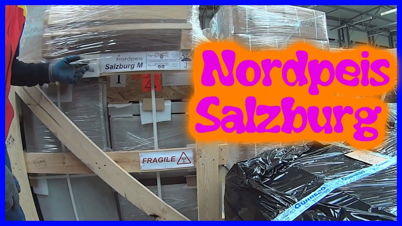 Nordpeis Salzburg M - na palecie i rozłożony w częściach.