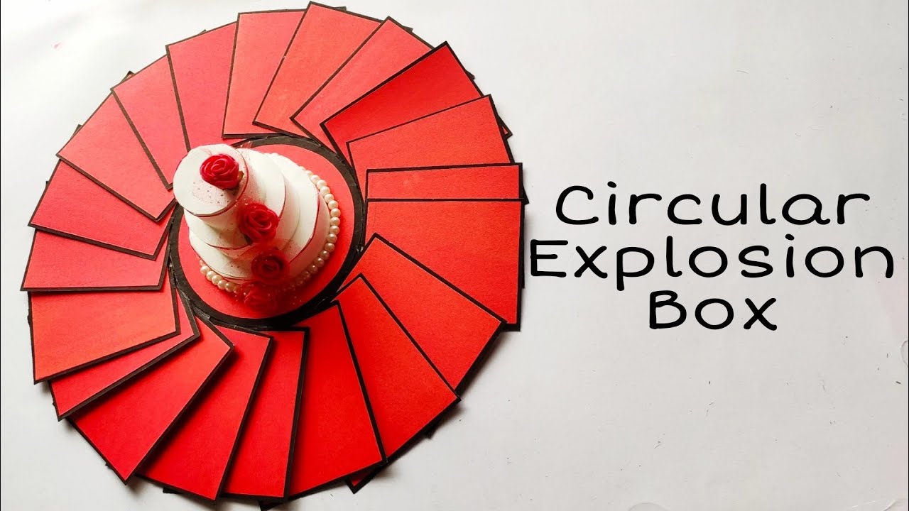Circular Explosion Box Tutorial | How to Make Explosion Box