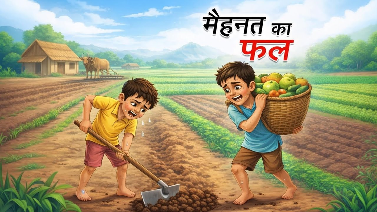 #moralstories #मेहनत का फल #2danimation 