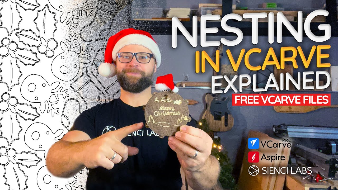Save Time with Nesting in VCarve: AltMill CNC Christmas Ornament Tutorial #vectricsoftware #nesting