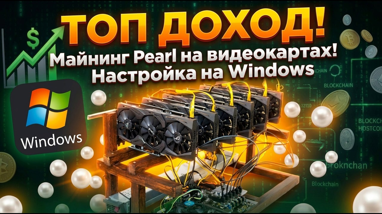 Топ доход! Майнинг Pearl на видеокартах! Настройка на Windows