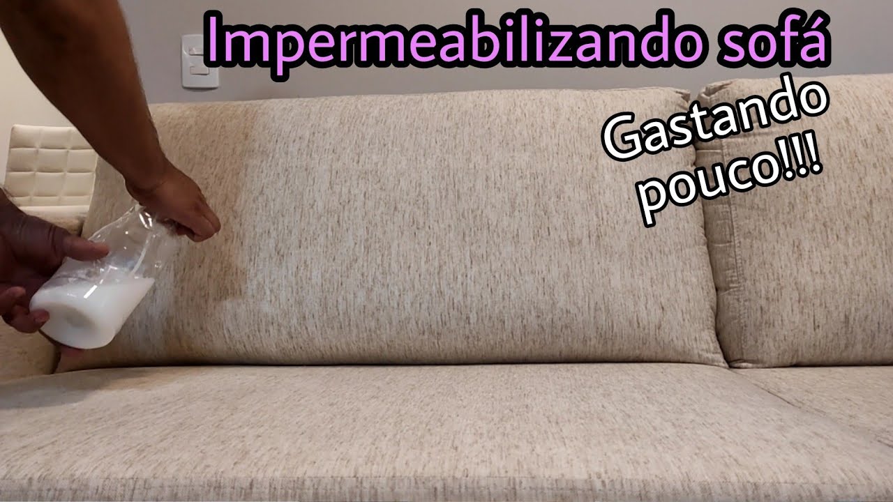 Como impermeabilizar sofá de linho gastando pouco, faça você mesmo