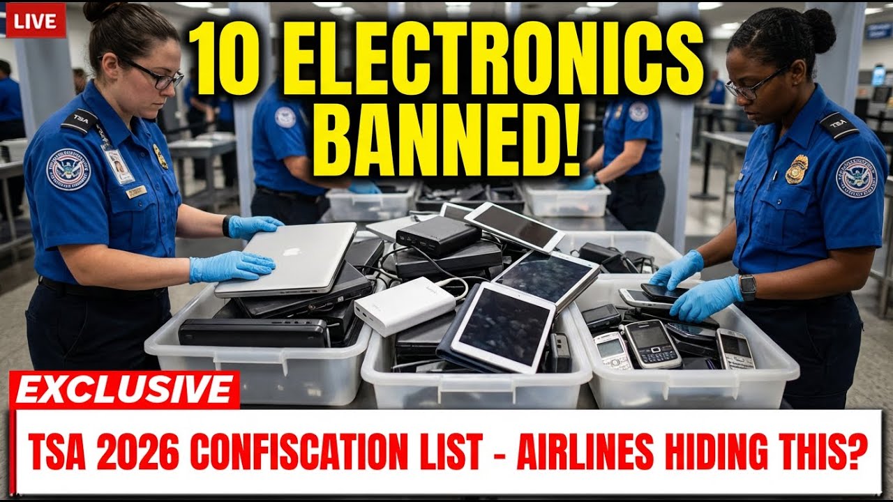 TSA Will Confiscate These 10 Electronics in 2026 (New AI Scanners Catch Everything)