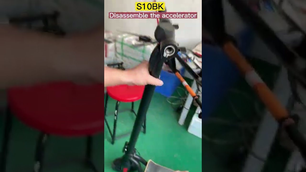 S10BK Electric Scooter -How to Replace the Accelerator