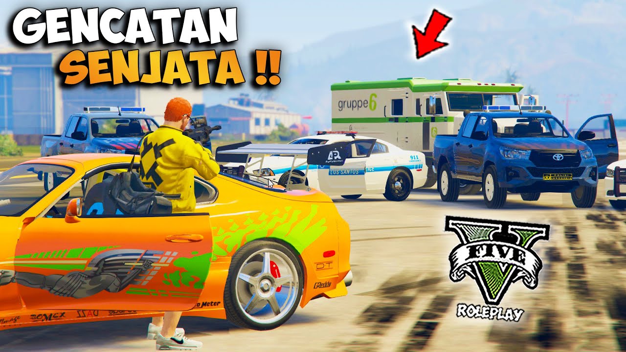 GENCATAN SENJATA !! SEMUA FRAKSI BERSATU MELAWAN POLISI !! - GTA V ROLEPLAY INDONESIA
