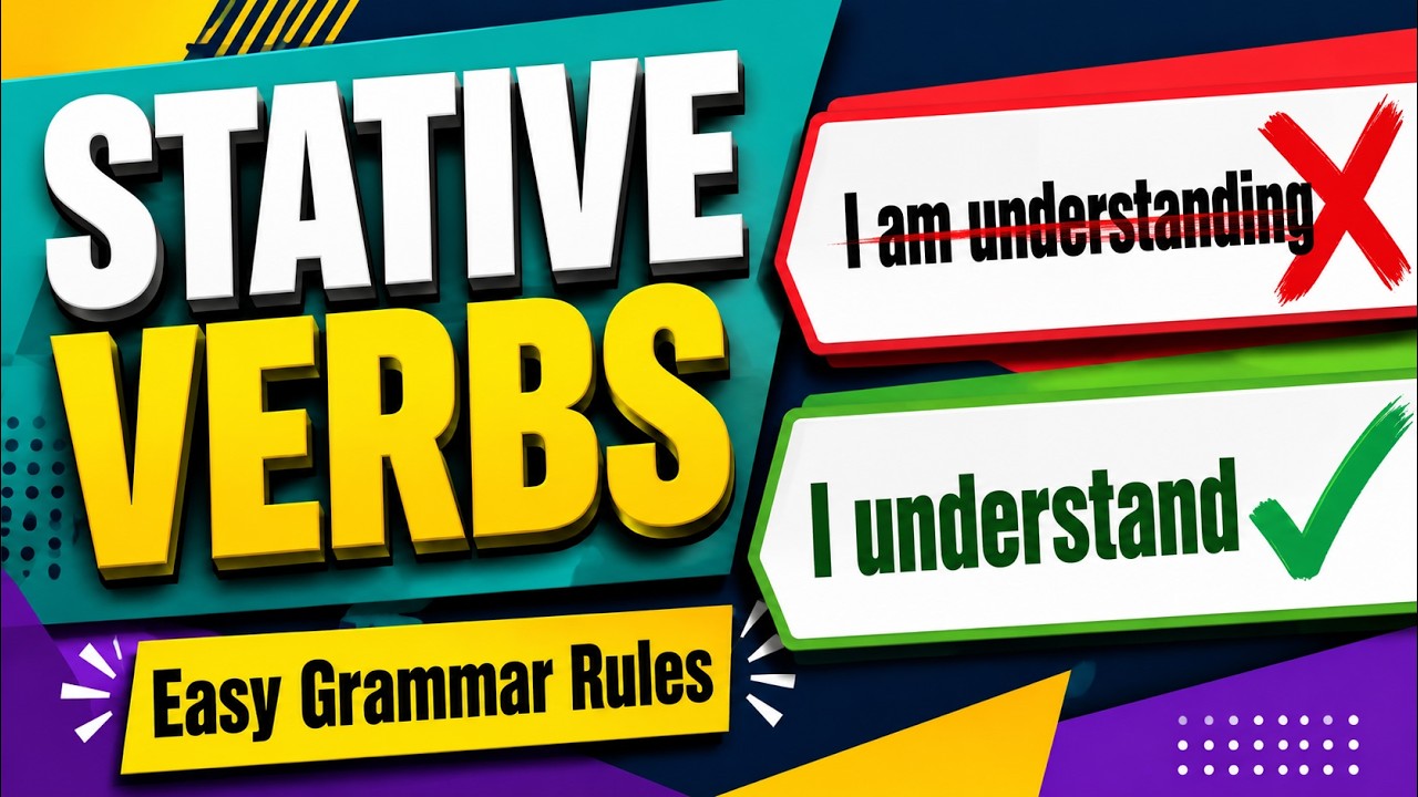 Stative Verbs Made Easy | Simple vs Continuous Tense Mistakes