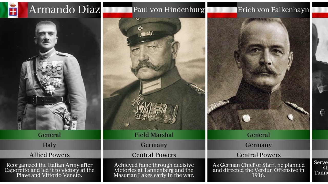 The Generals Who Shaped World War I