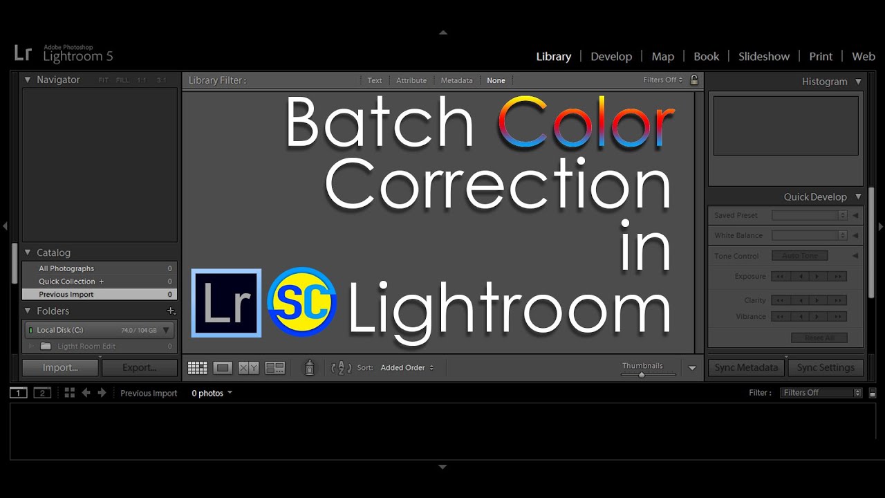 Batch Color Correction In LIGHTROOM  | Photo Correction In LIGHTROOM | हिंदी फोटोशॉप ट्यूटोरियल