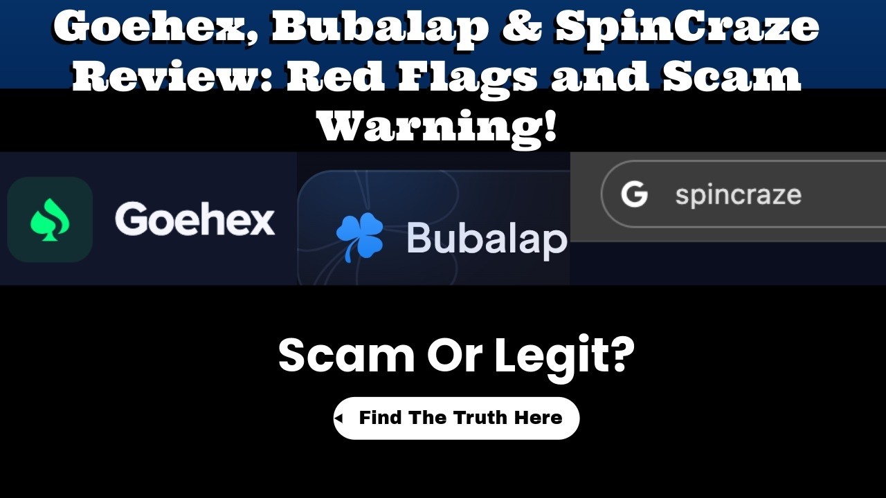 Обзор Gohex, Bubalap и SpinCraze: мошенничество или легальные платформы?