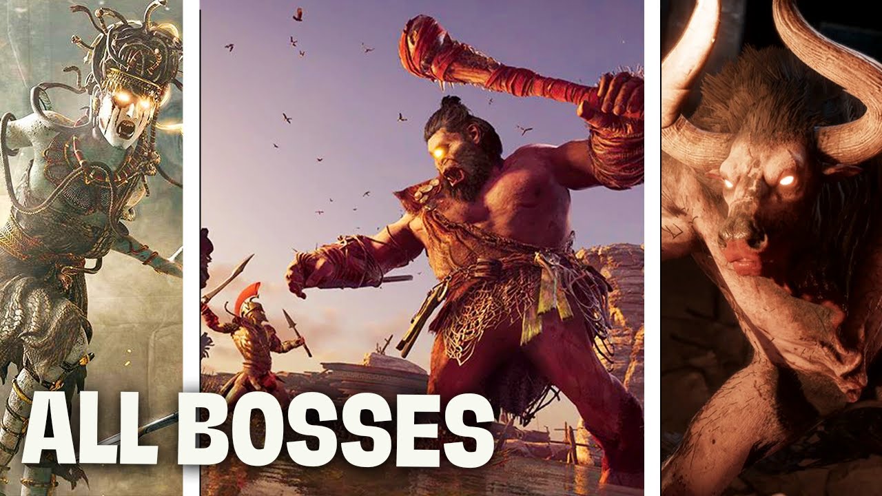 Assassin's Creed Odyssey :All BossFights/ All Bosses (With cutscene) 1080p 60fps