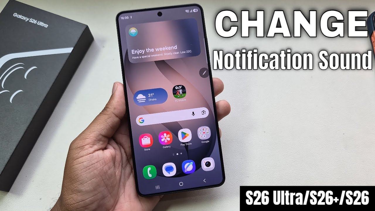 Samsung Galaxy S26 Ultra/S26+: Как изменить звук уведомлений на Samsung