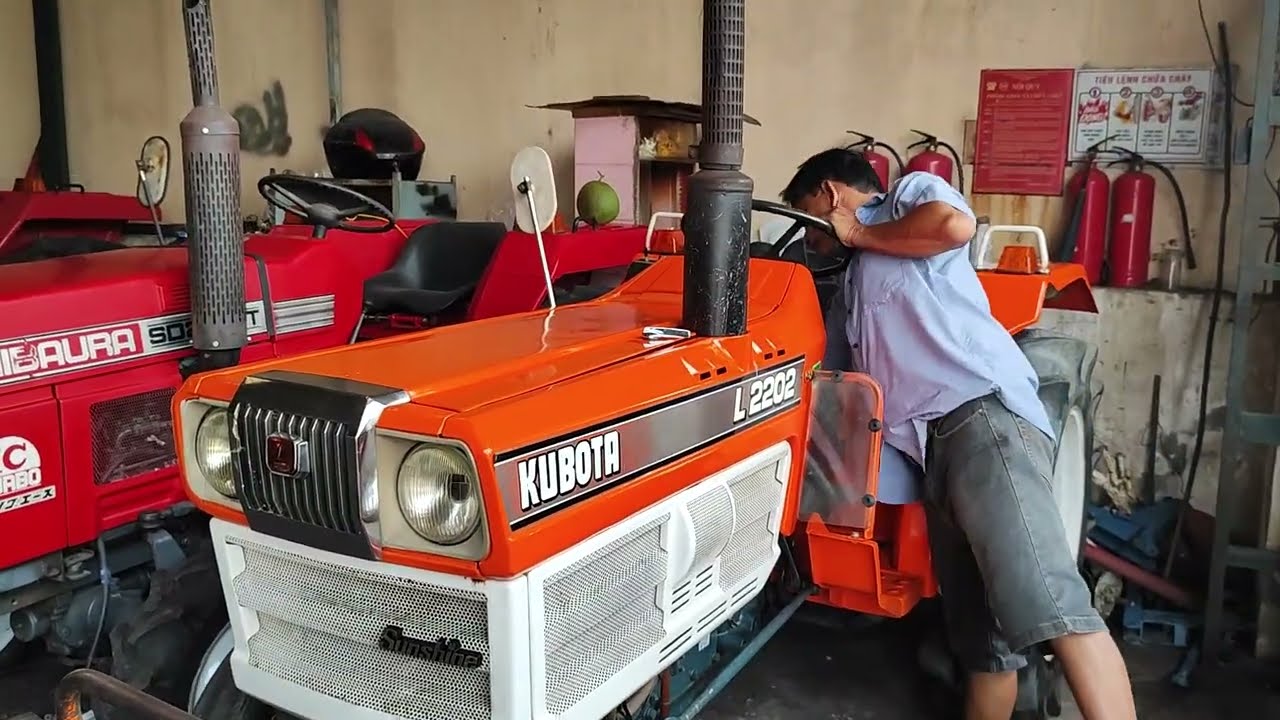 B&aacute;o gi&aacute; m&aacute;y c&agrave;y Kubota L2202 nhật b&atilde;i đẹp long lanh