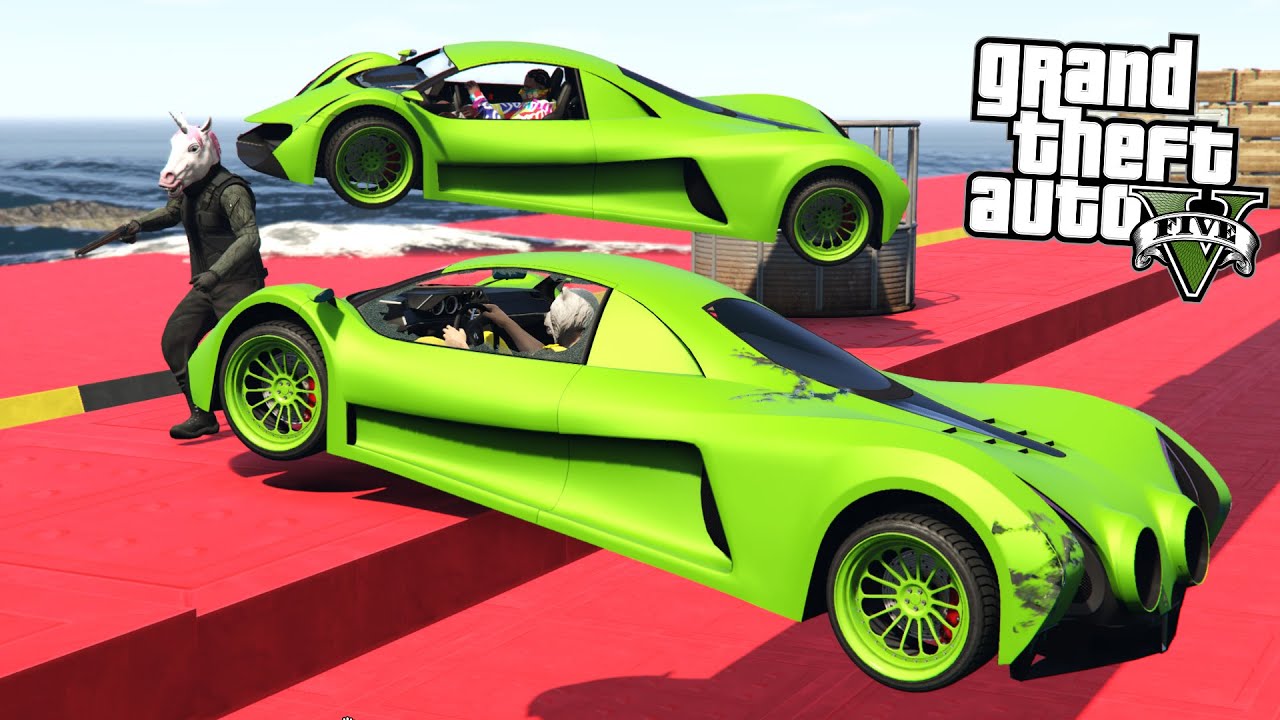 PODWÓJNIE SZYBKIE SAMOCHODY VS BIEGACZE w GTA 5 Online Hogaty i EKIPA 