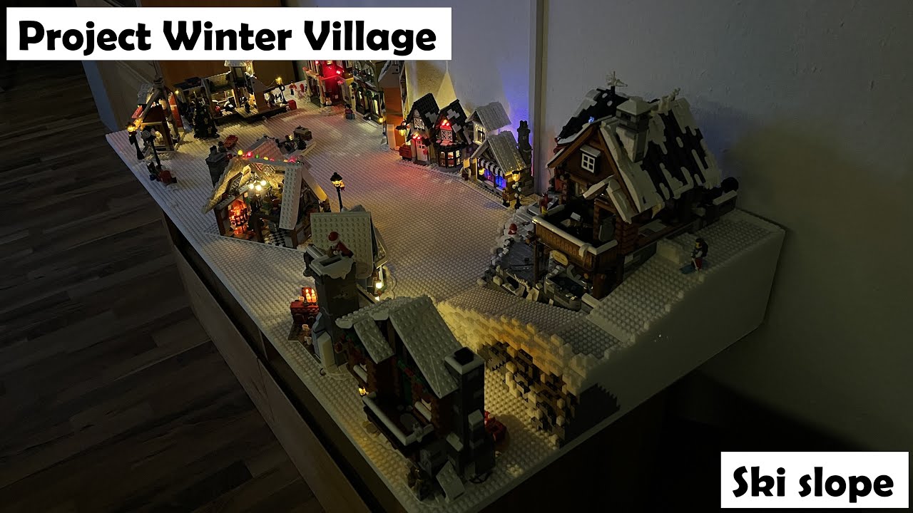 Project Winter Village, Episode 16, Ski slope with 3D printed bricks