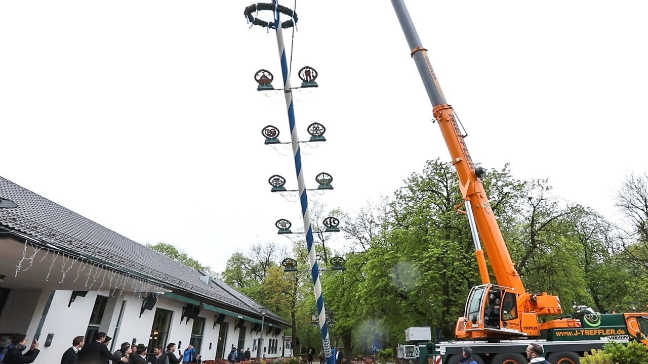 #Maibaum aufstellen mit #Treffler