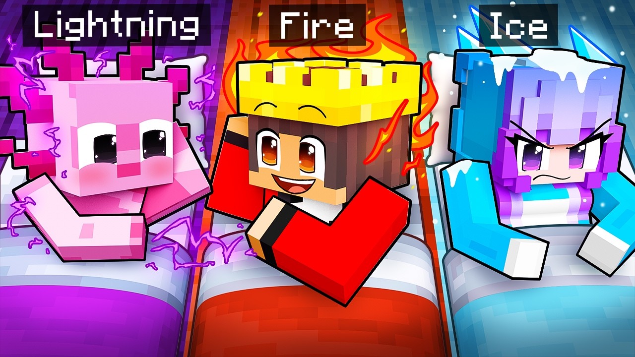 Having a ELEMENTAL SLEEP OVER in Minecraft!