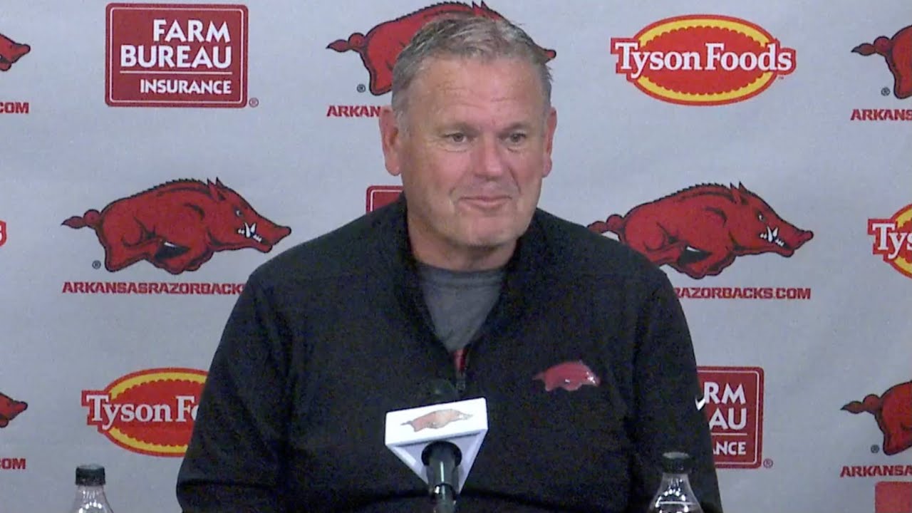 Sam Pittman talks Arkansas spring football
