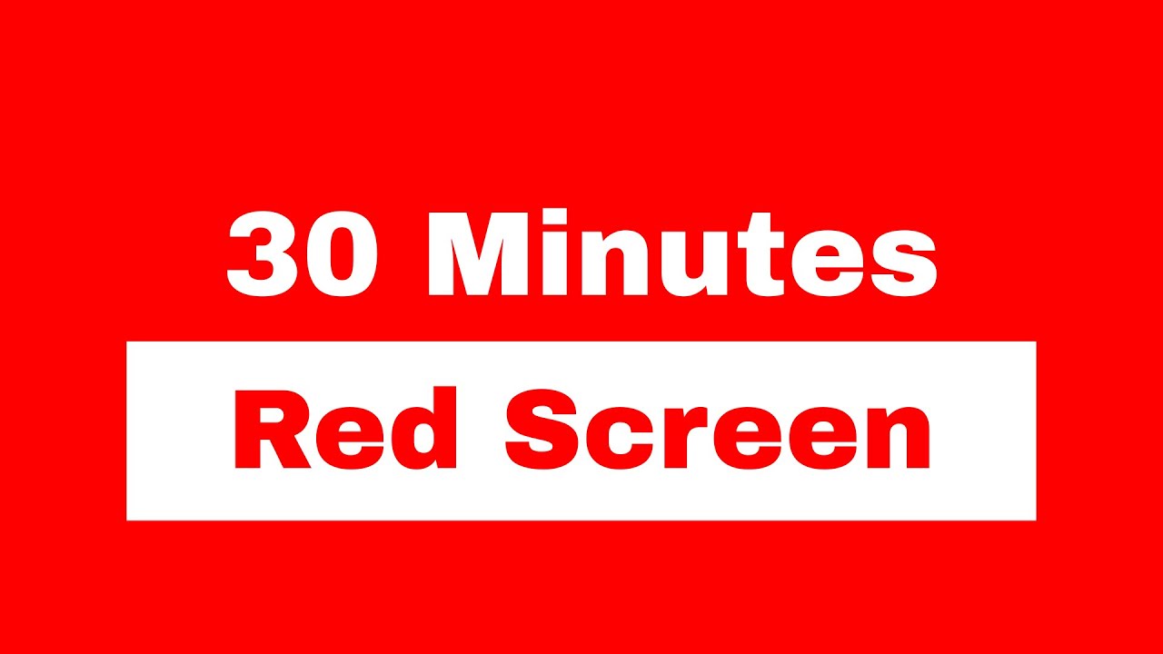 Bright Red Screen 30 Minutes | Ambient Display for TV | Relaxation | Full HD