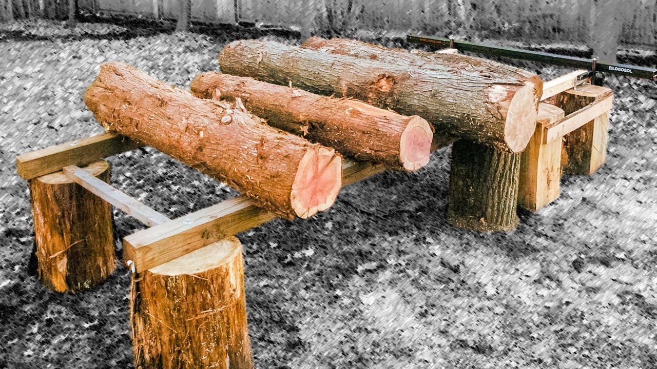 CHAINSAW MILL LOG TABLE