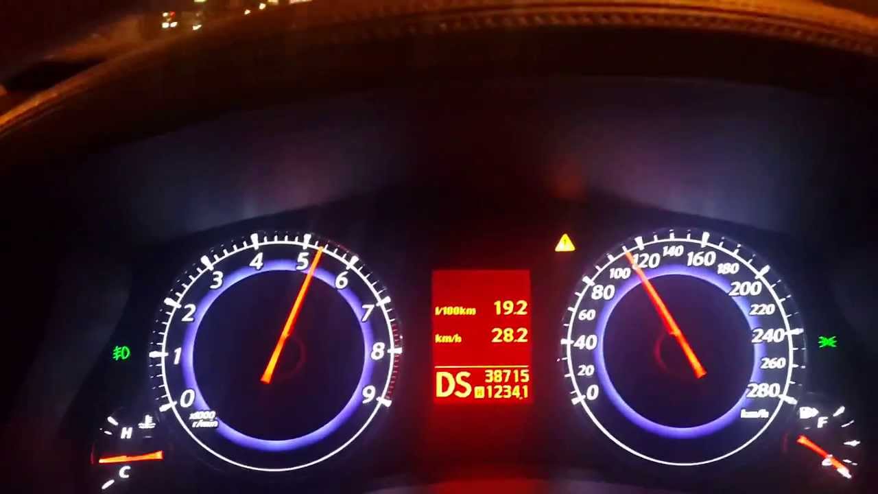 Infiniti ex37 / qx50 3,7 разгон 0-60, 0-100, 0-140