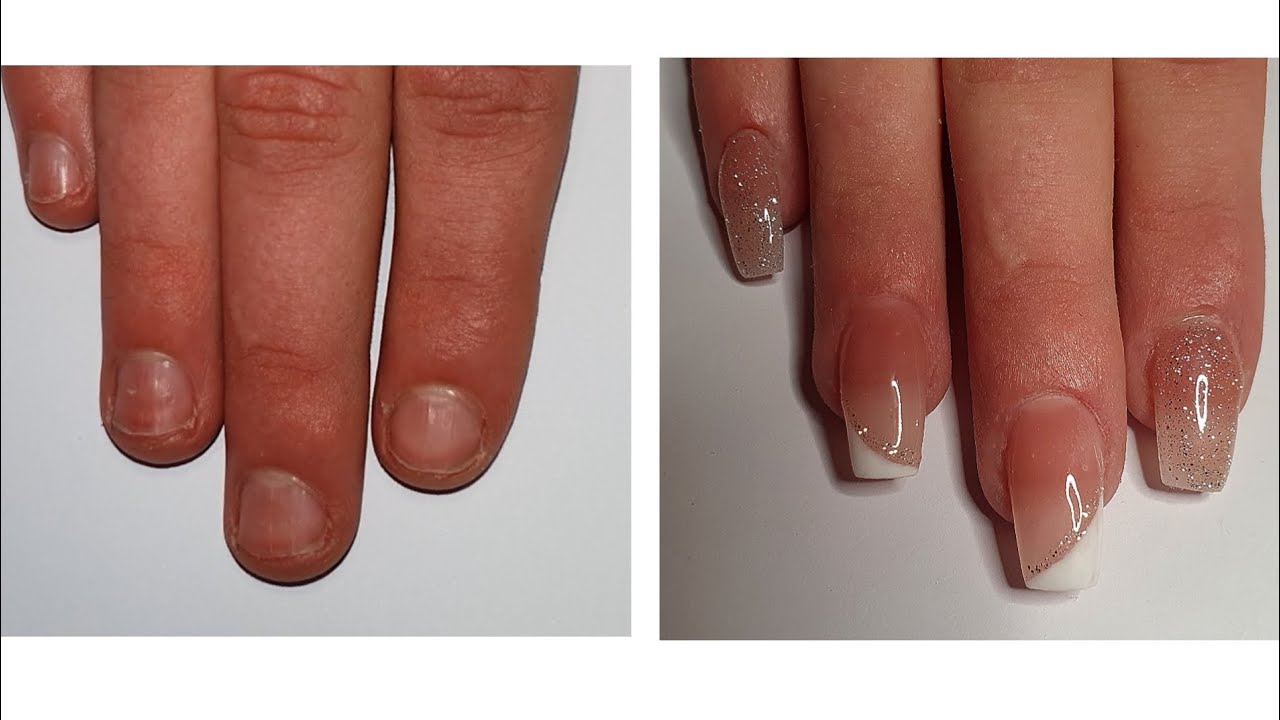 Nail Transformation- How to do nails using  Builder Gel tutorial
