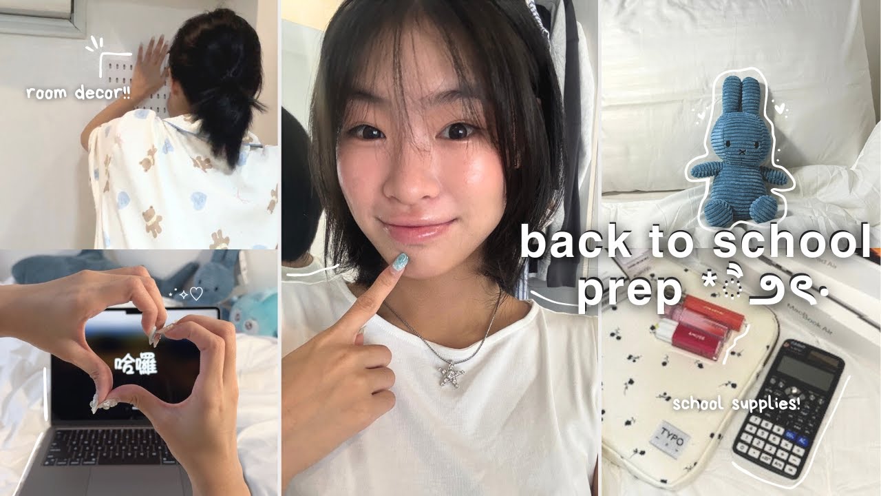 BACK TO SCHOOL 💻 🗯️| moving out for uni, gadget shopping, aesthetic room makeover 🤍