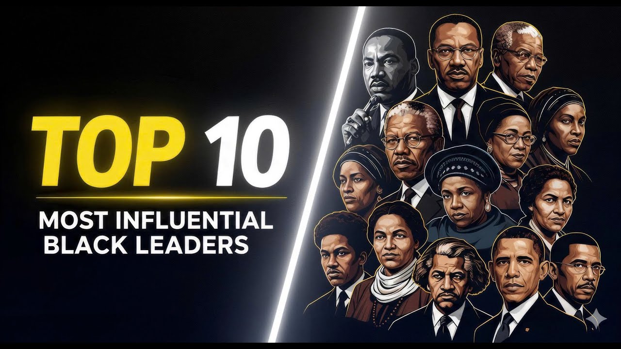 Top 10 Most Influential Black Leaders in History | Civil Rights, Culture & Legacy #TheInfluenceFiles