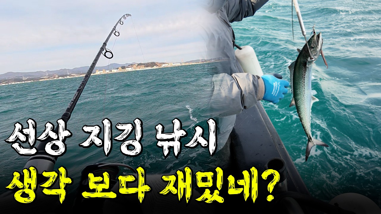 팔, 어깨 다 빠질 뻔했습니다. 거친 파도 속 지깅 낚시 [부산 방어/삼치낚시]