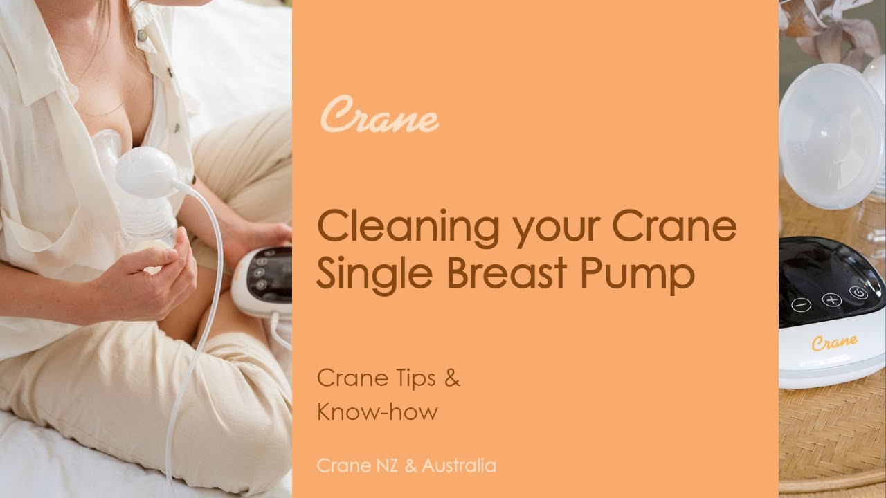 How to Clean your Crane New Zealand Single Electric Breast Pump
