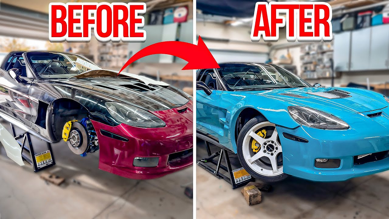 Watch This Corvette C6 Drift Car Build Get a Vinyl Wrap!