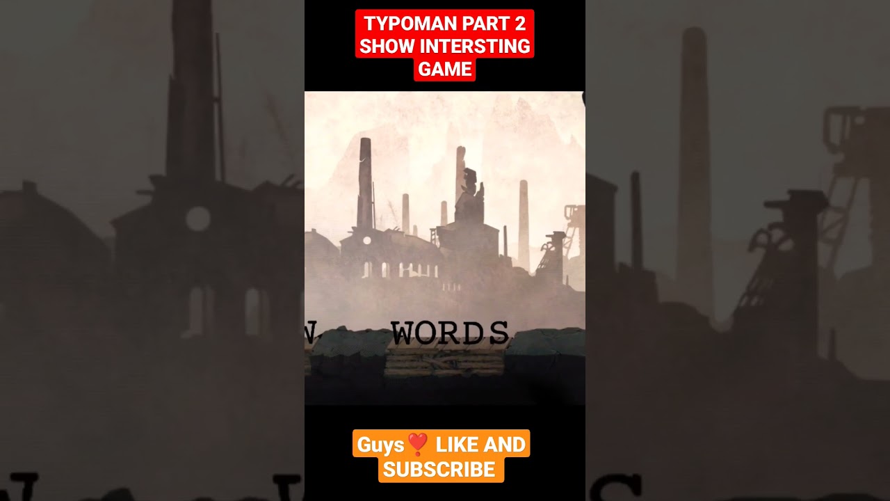 Typoman Mobile - ios /Android - Chapter Walkthrough Gameplay With No Commentary #shorts #typoman