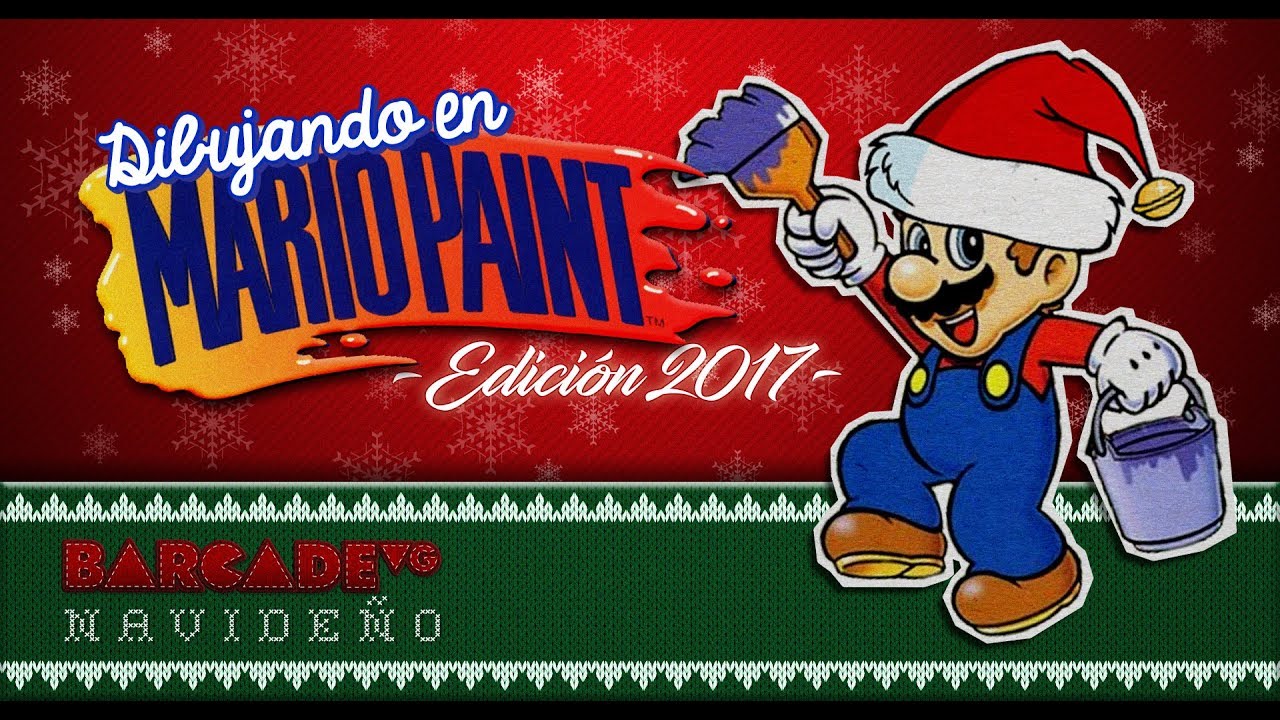 Dibujando en Mario Paint Navideño edición 2017