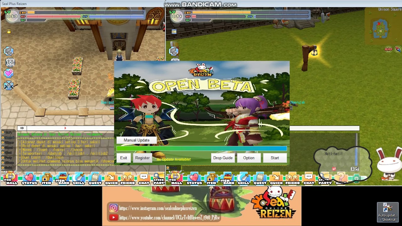 Tutorial menggunakan command di Seal Online Plus Reizen