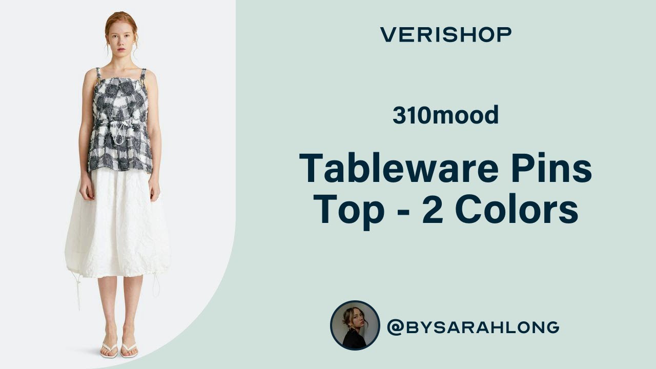 310mood Tableware Pins Top - 2 Colors Review