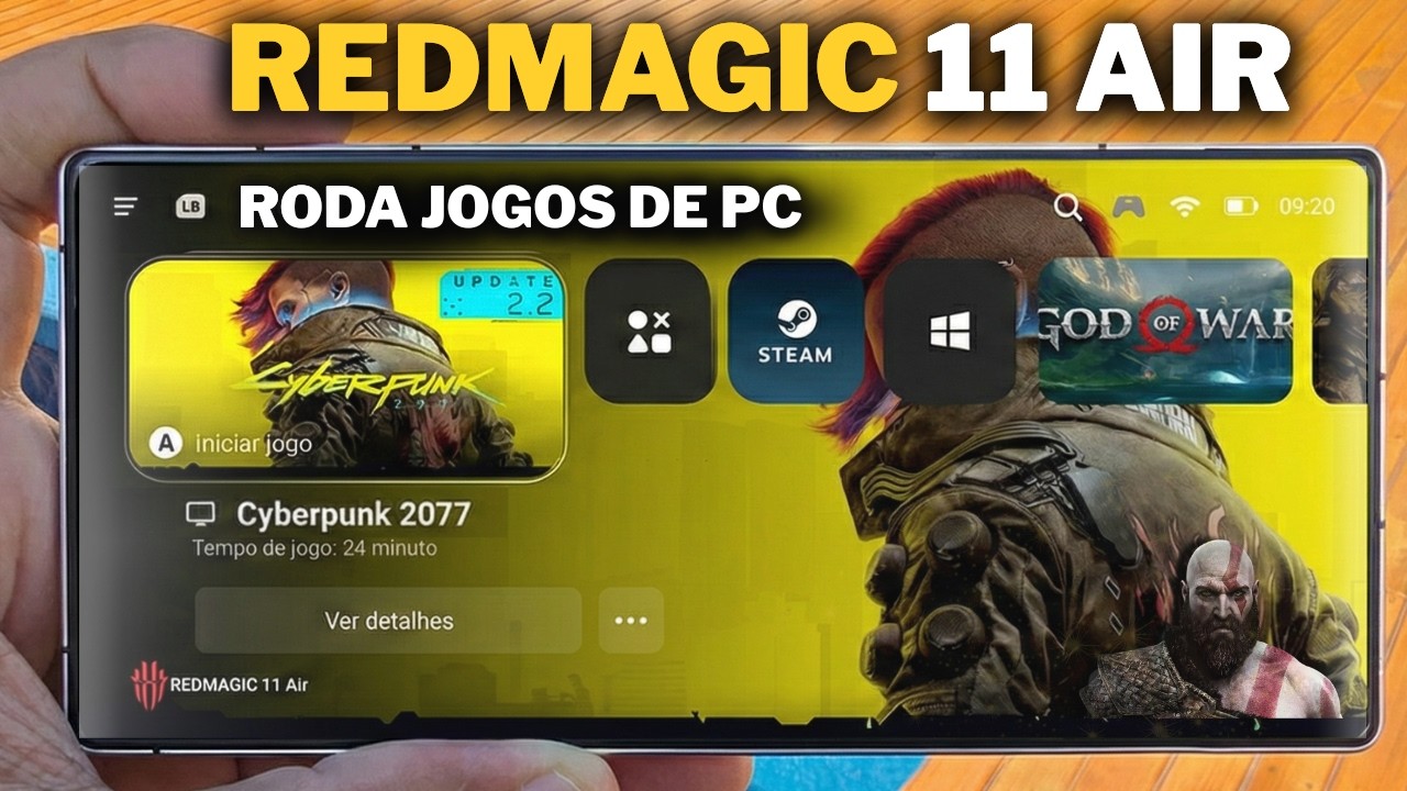 NÃO PRECISA DE PC! REDMAGIC 11 AIR É TÃO POTENTE QUE RODA ATÉ CYBERPUNK (REVIEW DEFINITIVO)