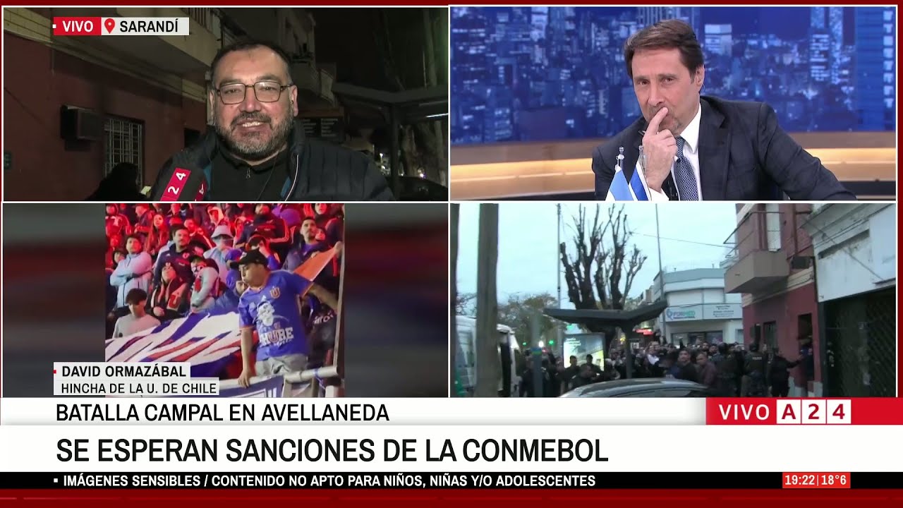 🔴 BATALLA CAMPAL EN AVELLANEDA: HABLA UN HINCHA DE LA U DE CHILE CON FAMILIARES DETENIDOS