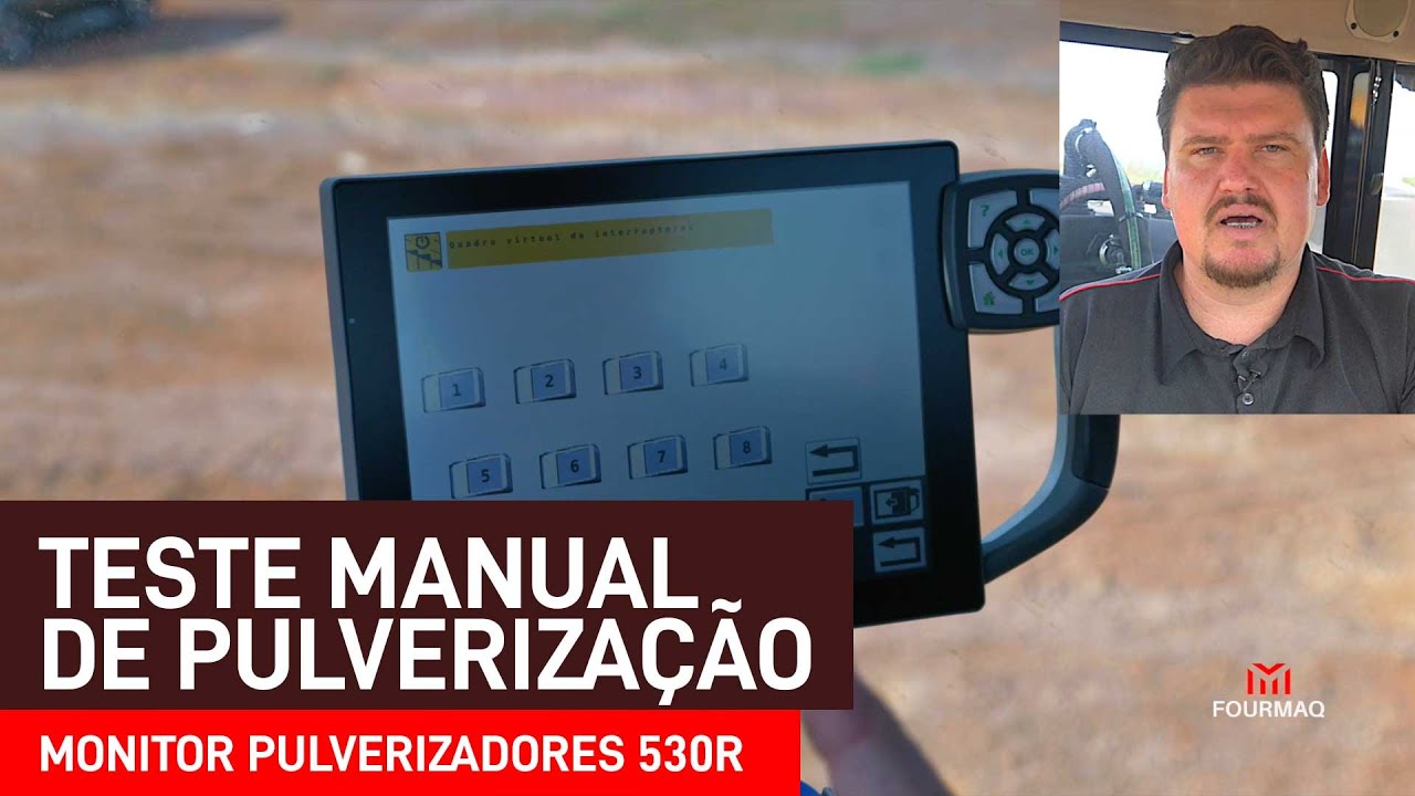 Teste Manual de Pulverização - Monitor NT01 dos Pulverizadores 530R