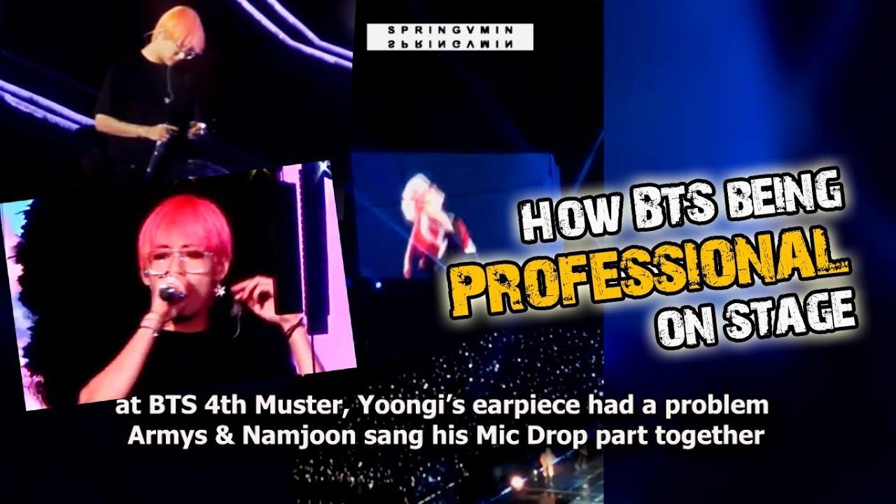 How BTS Being Professional on Stage (BTS reaction to difficulty) #1