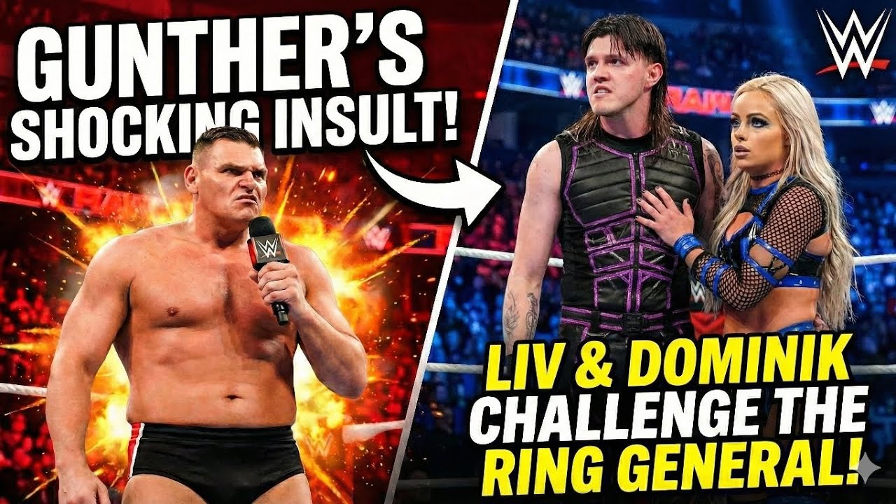 GUNTHER INSULTS LIV MORGAN! 😡 Dominik & Liv Challenge The Ring General!