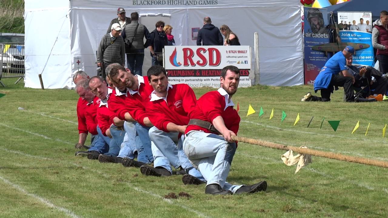 Tug-O-War Highland Games Blackford Perthshire Scotland
