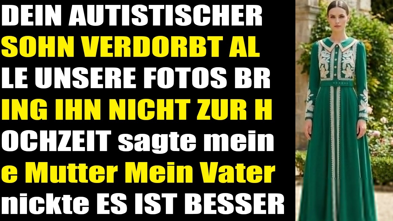 Meine Mutter sagte mein autistischer Sohn ruiniert Familienfotos  also sagte ich ab....
