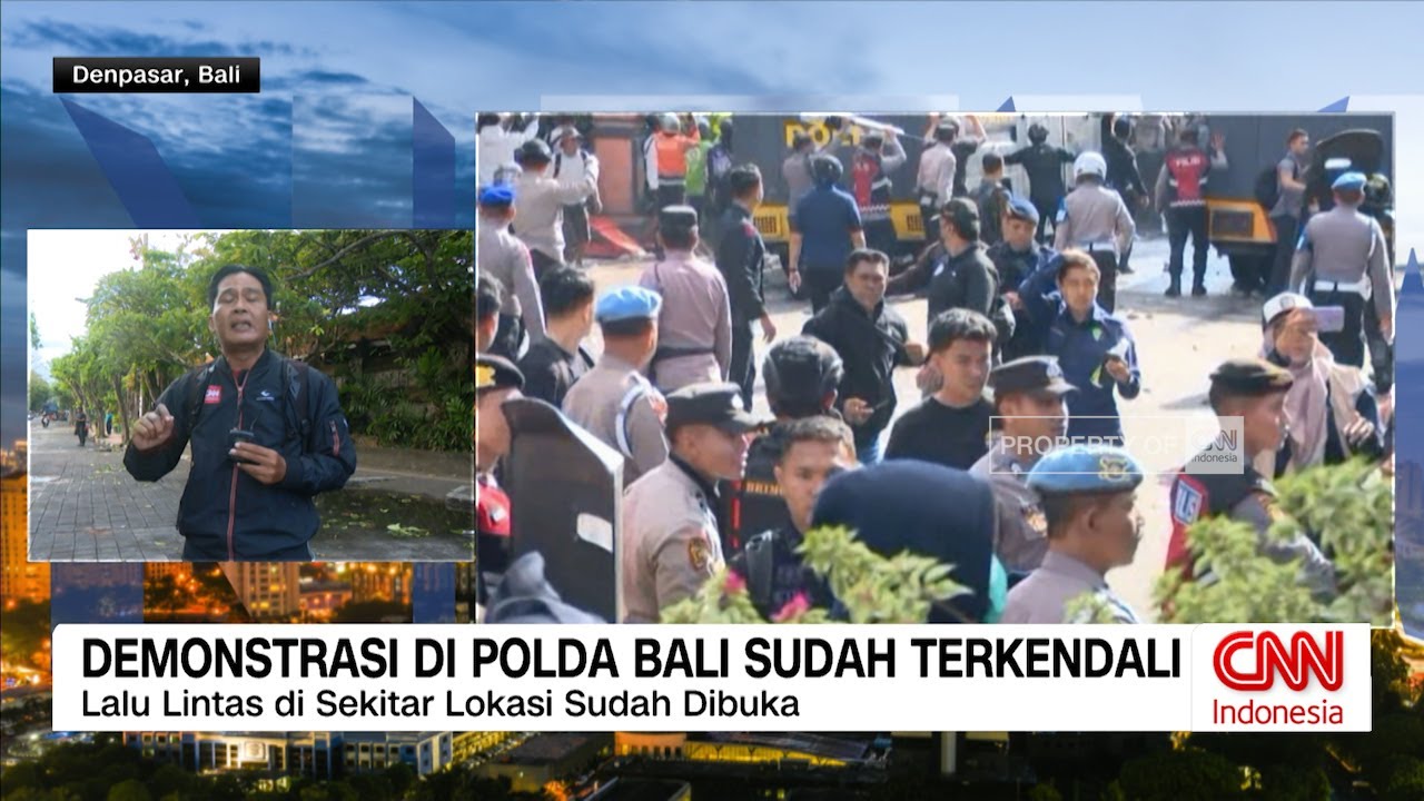 Demonstrasi di Polda Bali Sudah Terkendali