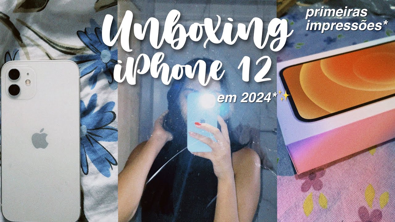 📲 📦meu celular novo: Unboxing iPhone 12 branco *meu primeiro iPhone*