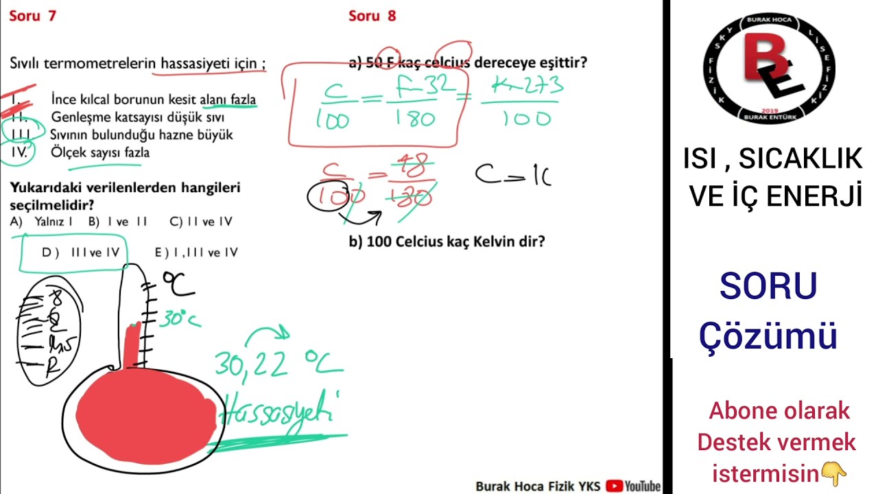 Isı ve Sıcaklık Soru Çözümü (PDF)