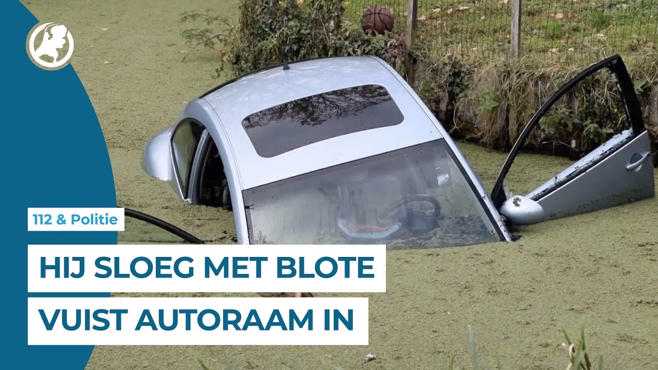 Man redt meisje (3) uit te water geraakte auto in Naaldwijk