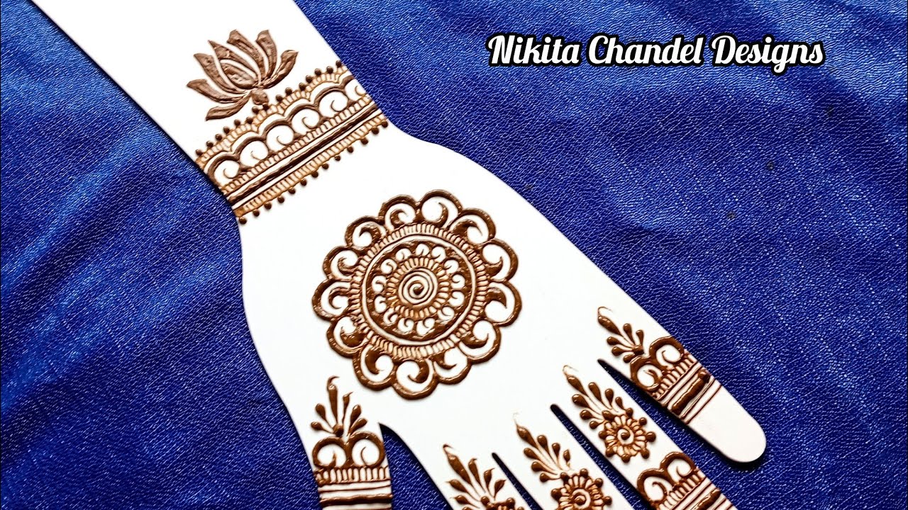 Latest and stylish gol chakra mehndi design । गोल चक्र मेहन्दी डिज़ाइन स्टेप बाय स्टेप सीखे आसानी से 