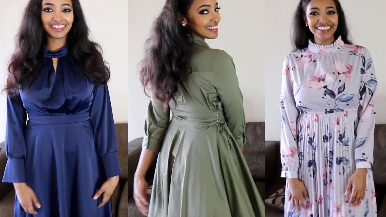 Husband Rates my Modest Dresses! | Amena and Elias