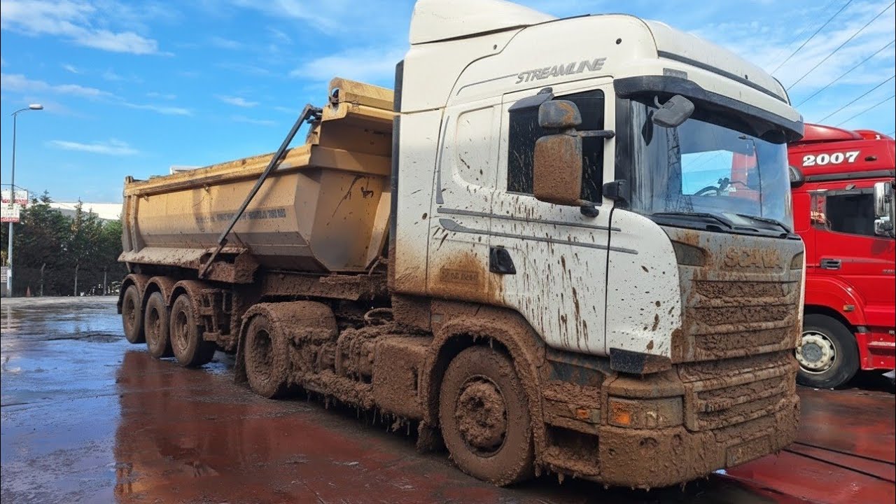 Extreme Muddy Scania Truck Wash | Satisfying Deep Cleaning 💦 Car Wash Zakii