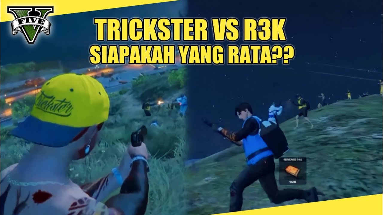 TR VS R3K - PEPERANGAN ANTARA TRICKSTER DAN R3K SIAPAKAH YANG RATA ?? - GTA V ROLEPLAY