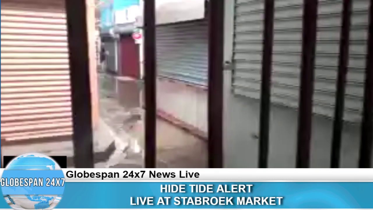 HIGH TIDE ALERT  LIVE AT STABROEK MARKET